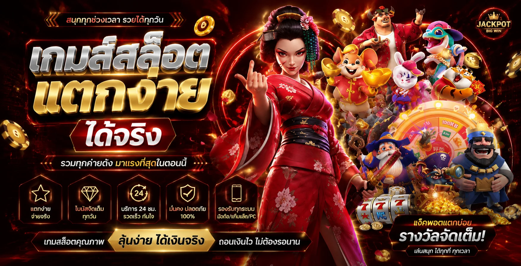 รวมเกมสล็อตออนไลน์จากทุกค่ายบน KOHKAE007